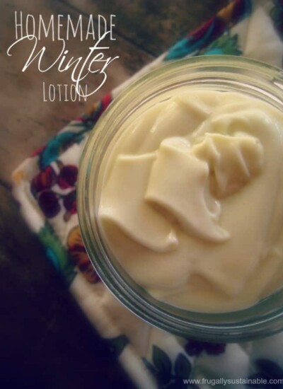 Dealing with dry skin in the winter is no fun! This Homemade Moisturizing Winter Lotion would be a great solution!