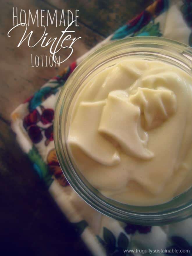 Dealing with dry skin in the winter is no fun! This Homemade Moisturizing Winter Lotion would be a great solution! 