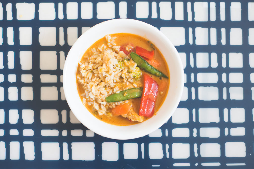 Homemade red coconut curry chicken . Waaay cheaper than your local Thai restaurant and even better taste. Seriously you'll want to lick every last drop - the sauce is DI-VINE! happymoneysaver.com