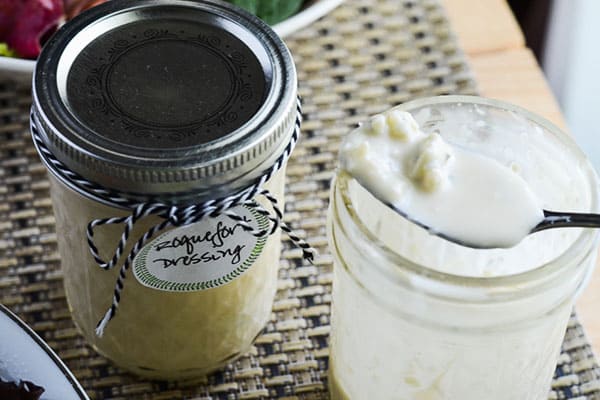 This homemade Roquefort salad dressing recipe rivals any bottled dressing on store shelves - it's creamy, tangy, and downright perfect!