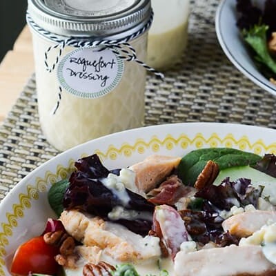 This homemade Roquefort Dressing rivals any bottled dressing on store shelves - it's creamy, tangy, and downright perfect!