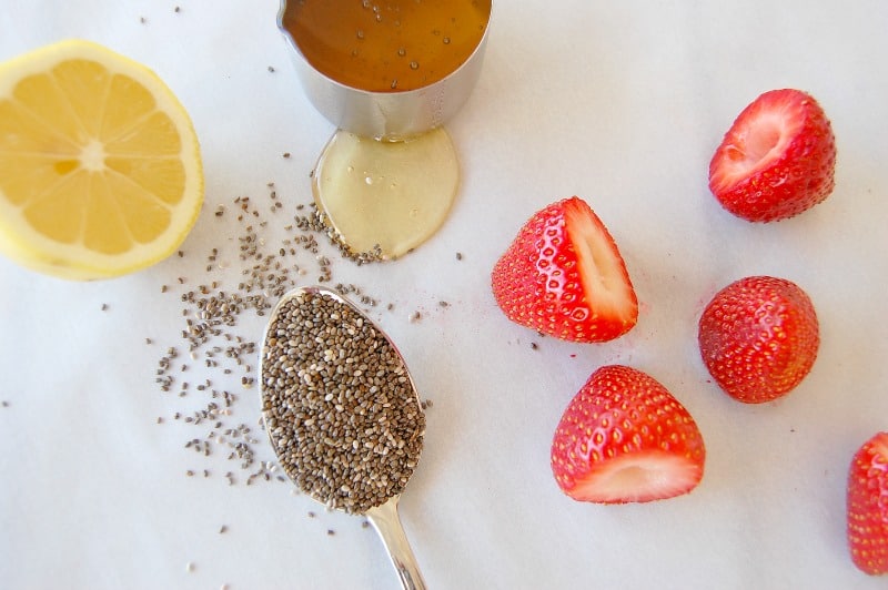  This jam is soooo good! You don't cook it so it is super easy and you keep the fresh strawberry taste! Plus it is very healthy!- Happymoneysaver.com