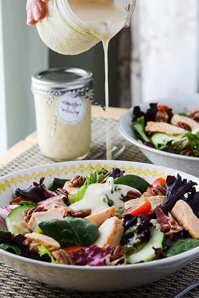 This homemade Roquefort salad dressing recipe rivals any bottled dressing on store shelves - it's creamy, tangy, and downright perfect!