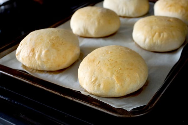 These Homemade Bread Buns are delicious and freezer friendly! Once you make your own buns you may never go back to store bought again, they are THAT good! | happymoneysaver.com