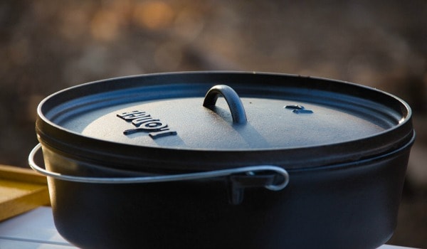 This 5 Layer Dutch Oven Country Breakfast from happymoneysaver.com is one of the very best camping meals. #campingmeals #campingrecipes #dutchoven #camping