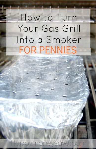  You don't need an expensive smoker to get the classic BBQ taste. You can make your own for about $0.75 to use on your gas grill! happymoneysaver.com