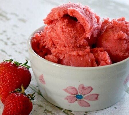 Fresh Freezer Strawberry Sorbet