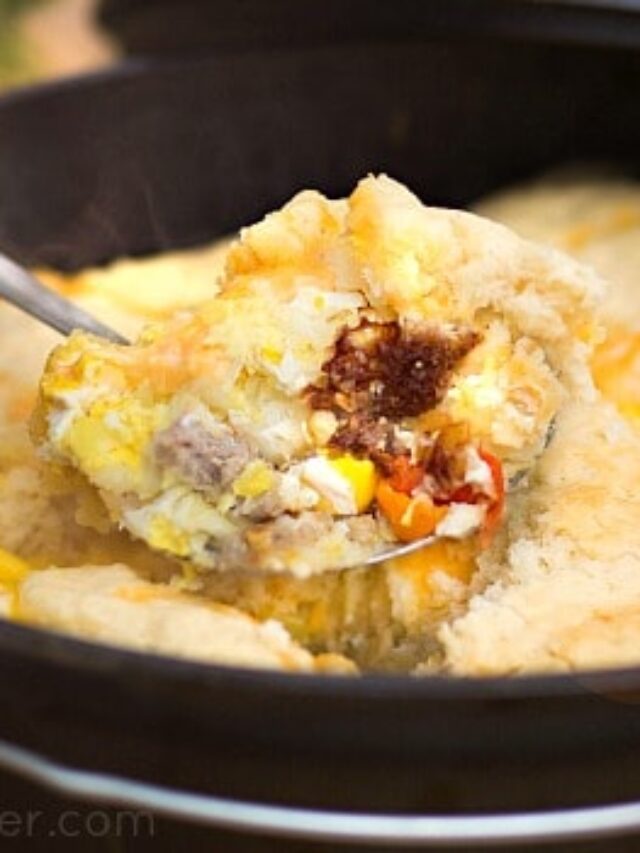 Layered Dutch Oven Country Breakfast