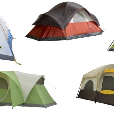 Collage of different tents.