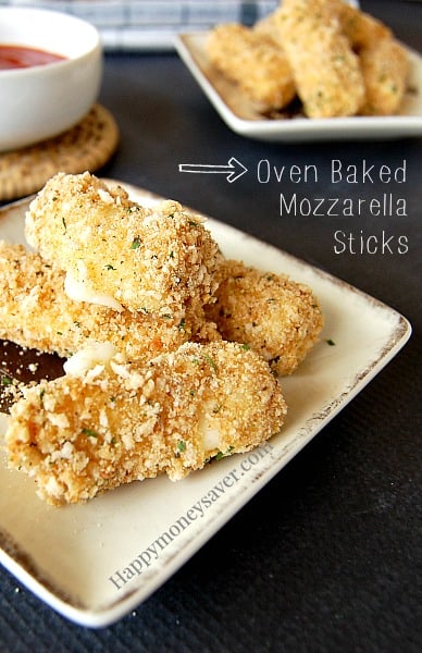 Learn how to make mozzarella sticks the healthy and easy way! These are crispy and gooey and soooooo yummy! I usually am a big fan of Happymoneysaver.com for their thrifty DIY's, but they really nailed it on this recipe!