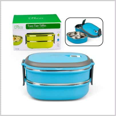 Black/Green Regular Smart Neoprene Lunch Box that Converts to a Placemat 