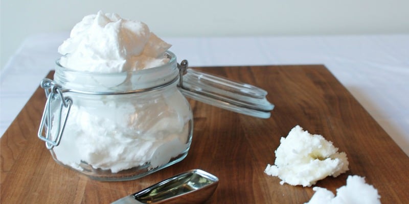 This homemade body butter cream is the perfect remedy for dry cracked skin. it can be whipped up in no time & uses ingredients that are great for your skin! - happymoneysaver.com
