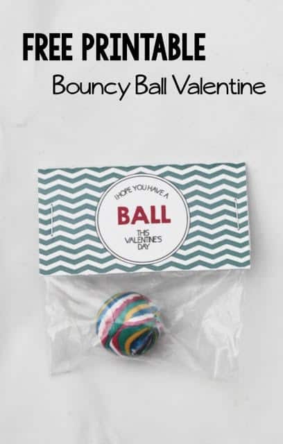 Free Printable Bouncy Ball Valentine Happy Money Saver