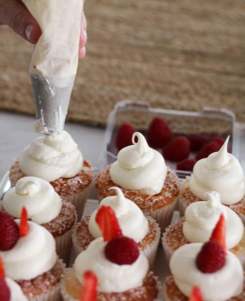 Berries on a Cloud Cupcake Recipe