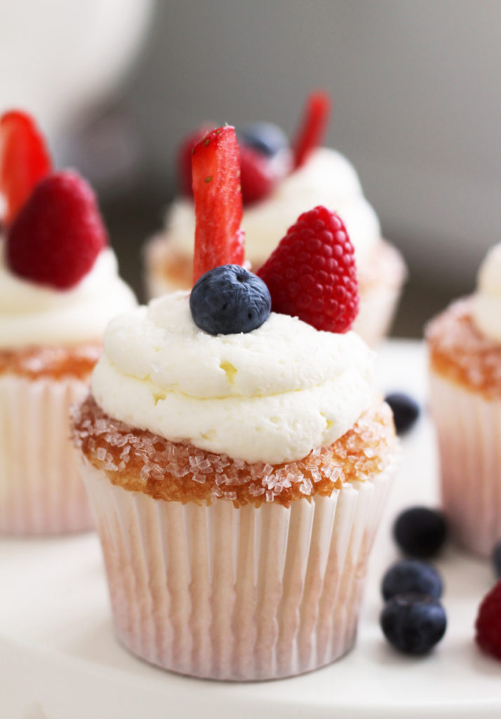 Strawberry Cloud cupcake