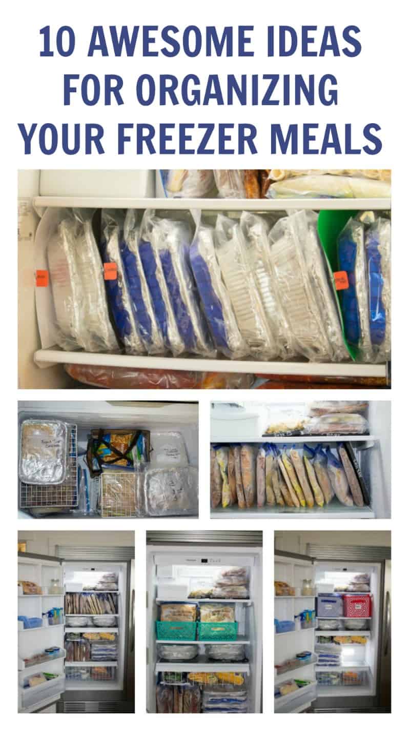 organizing a freezer