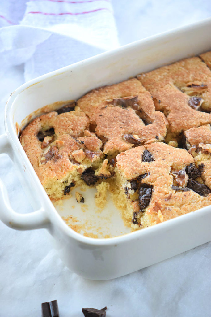 Chocolate Walnut Blondies | Freezer Friendly Recipe