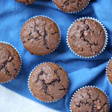 Double Chocolate Banana Muffins