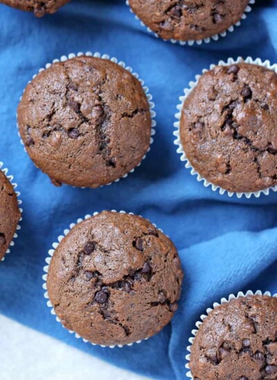 Double Chocolate Banana Muffins