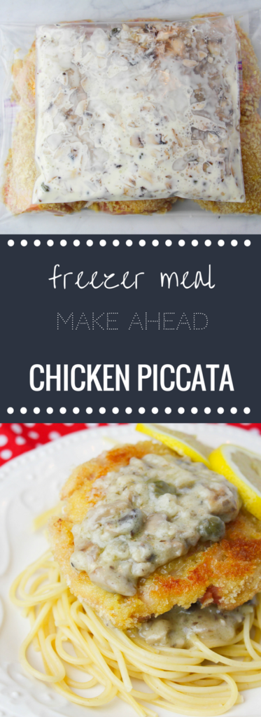Chicken Piccata Freezer Meal