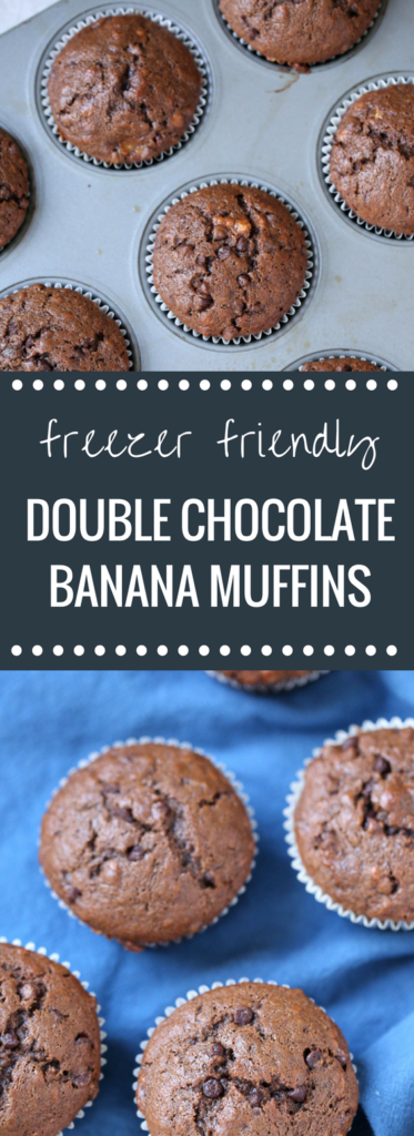 Double Chocolate Banana Muffins