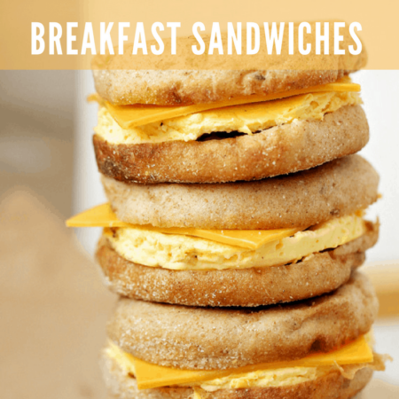 Gluten Free Freezer Friendly Breakfast Sandwiches