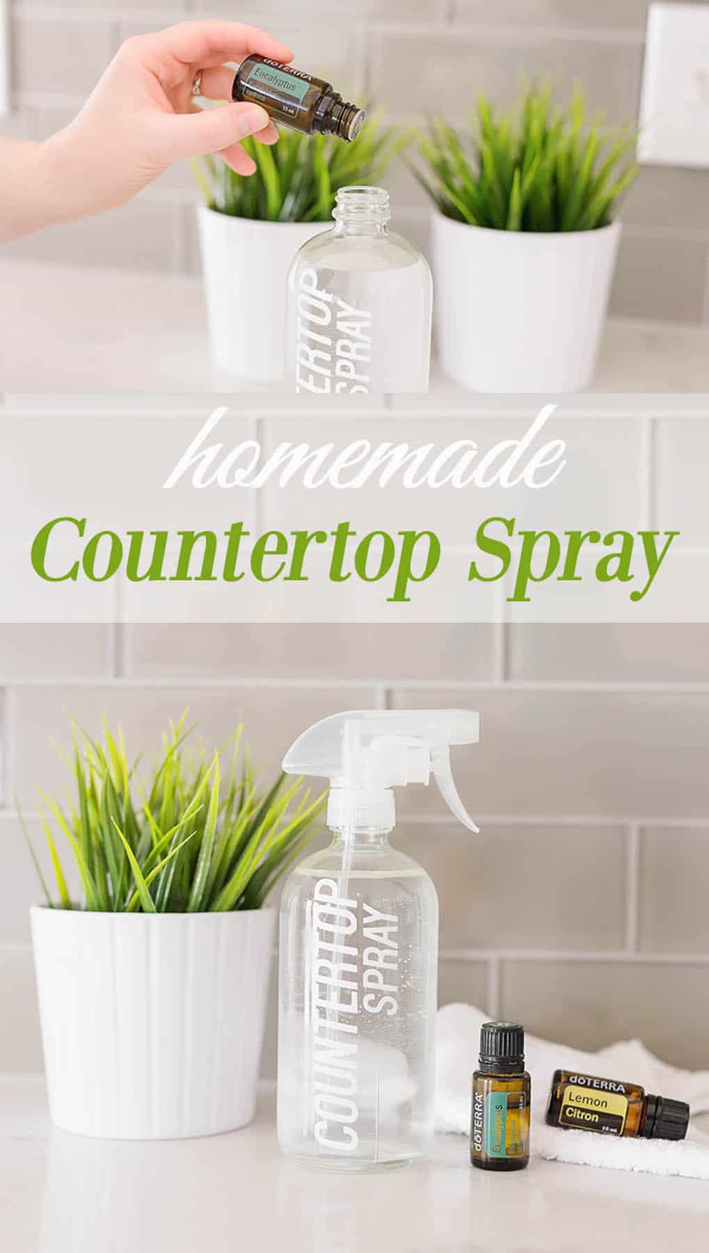 Homemade Countertop Cleansing Spray