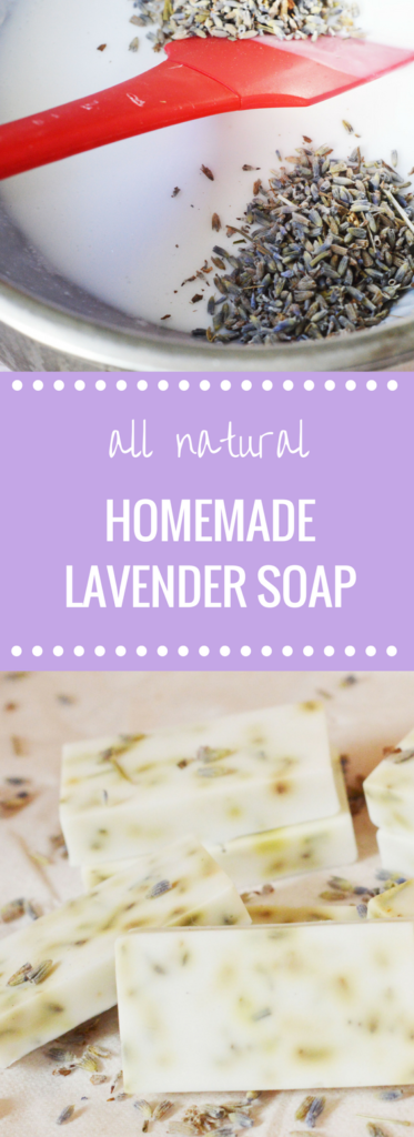 Homemade All Natural Lavender Soap