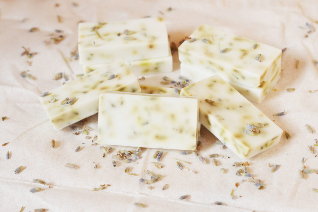 All Natural Homemade Lavender Soap