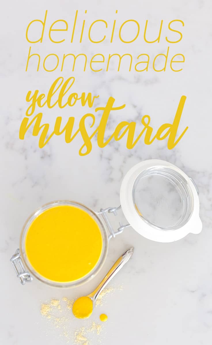 Making your own Homemade Yellow Mustard is surprisingly easy, simple, and super delicious.