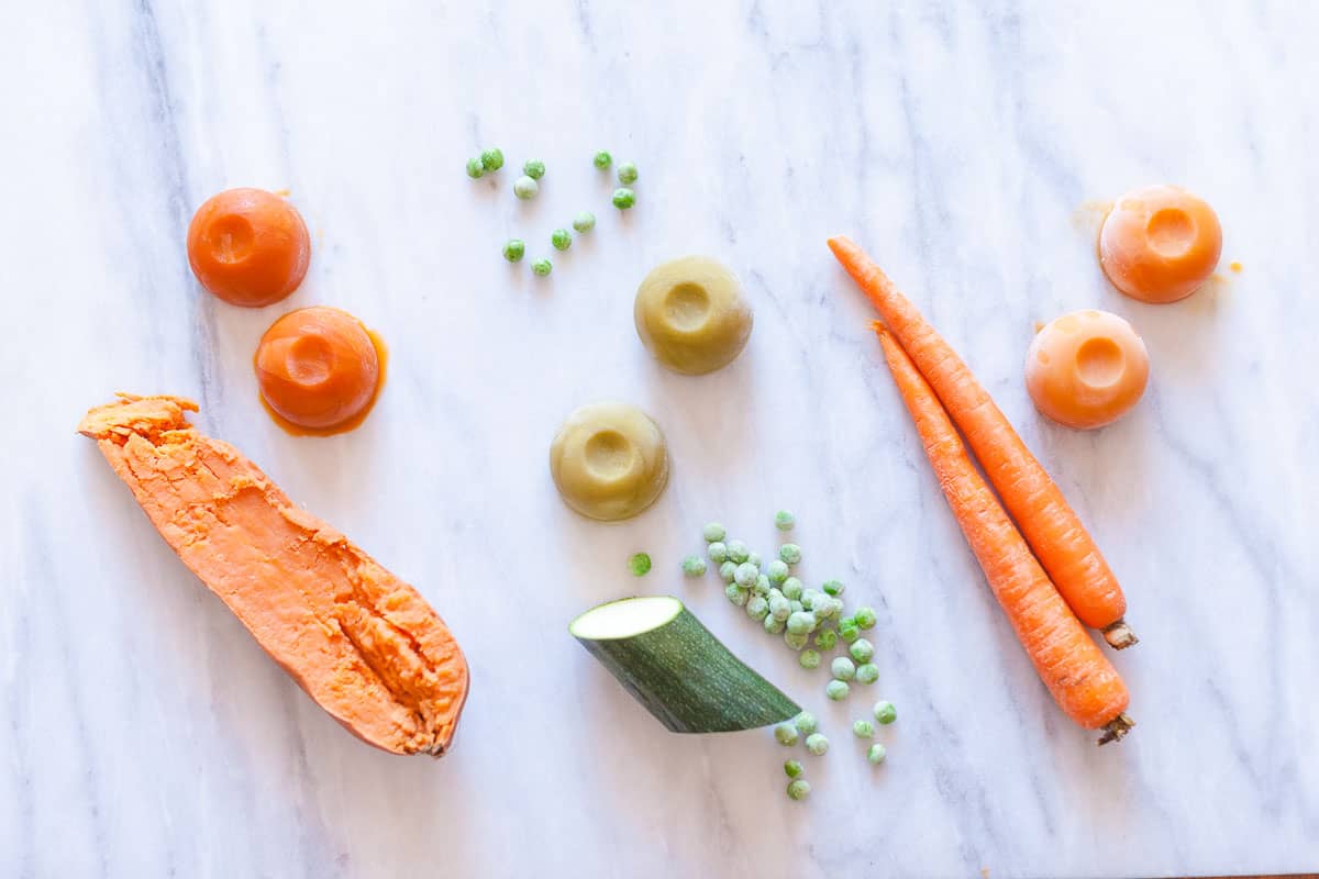 Making your own Homemade Make Ahead and Freeze Baby Food will save you time, money, and sanity. Plus, this baby food has added flavor to make your baby extra happy.
