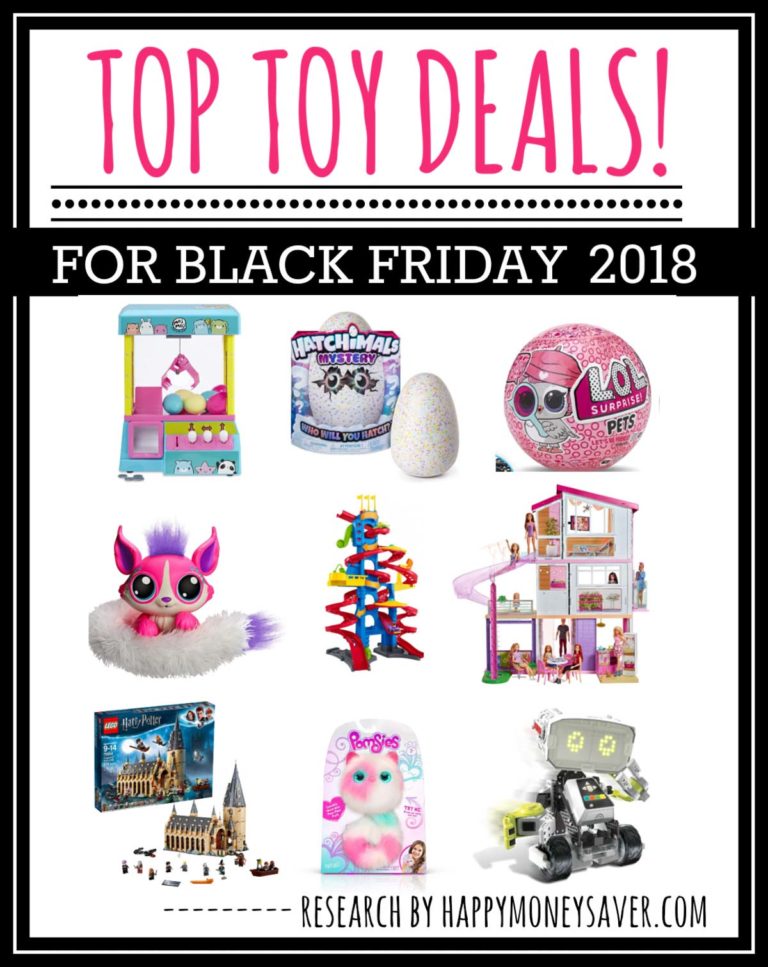Collage of toys with text \"Top Toy Deals! for Black Friday 2018.\"