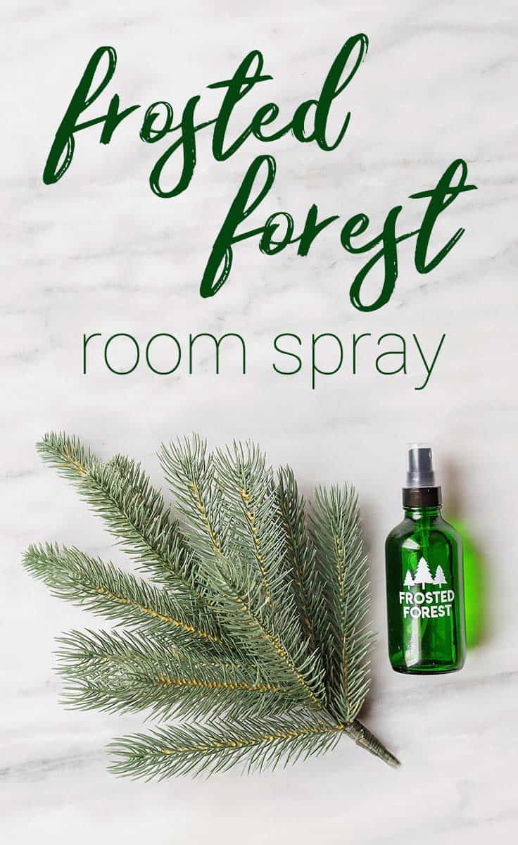 Enjoy walking through a frosted forest without leaving the comfort of your home with this Frosted Forest Room Spray.