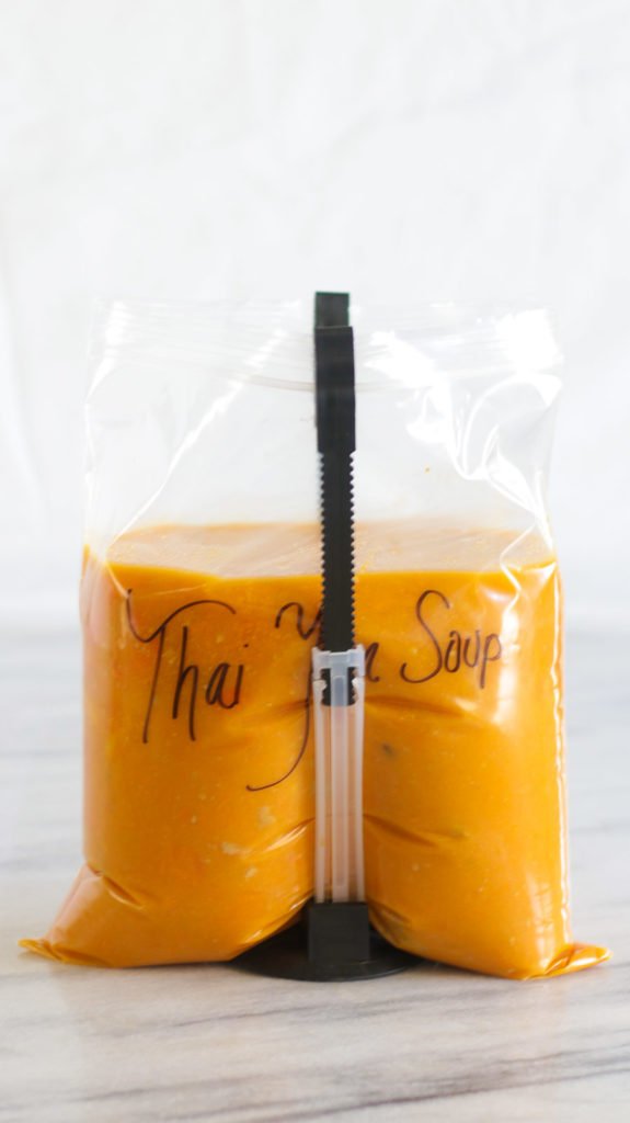 Make ahead and freeze this Thai Yam Soup - Instant Pot & Slow Cooker directions included too!
