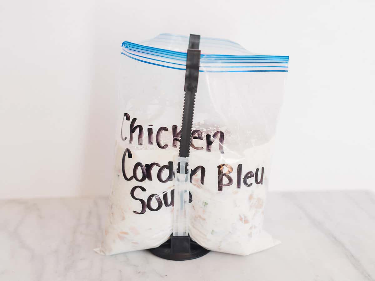 freezer meal chicken cordon bleu soup!