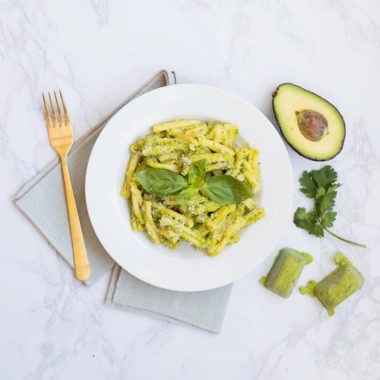 My world will never be the same again after making this delectable Avocado Pesto sauce. Avocado Pesto is delicious on pasta, zoodles, as a dip, atop French fries, and even a top a salad! There is nothing I wouldn’t put this delicious, nutty, robust pesto on. NOTHING...okay, maybe not a cake… but still….
