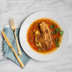 Look no further than this Tri-Color Brazilian Fish Chowder for a healthy meal that is full of flavor. Just don't skimp on the star of the show, tilapia!