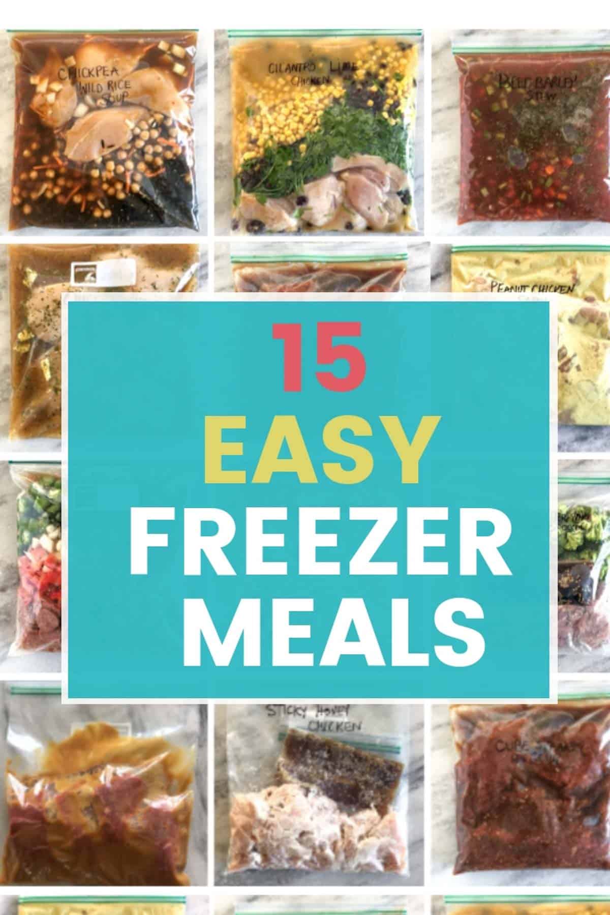 15 Actually Easy Freezer Meals (seriously ) Happymoneysaver Four Pasta ...