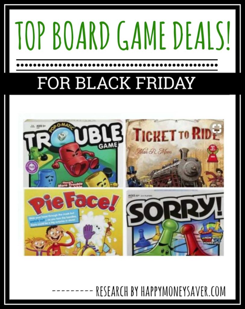 Black Friday Board Game Deals graphic for black friday