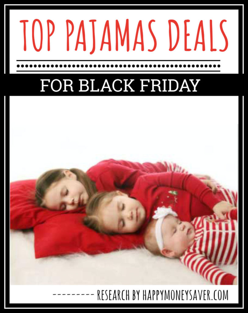 pajama deals for black friday - three little girls in red pajamas 