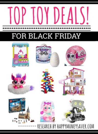 Collage of toys with text "Top Toy Deals! For Black Friday."