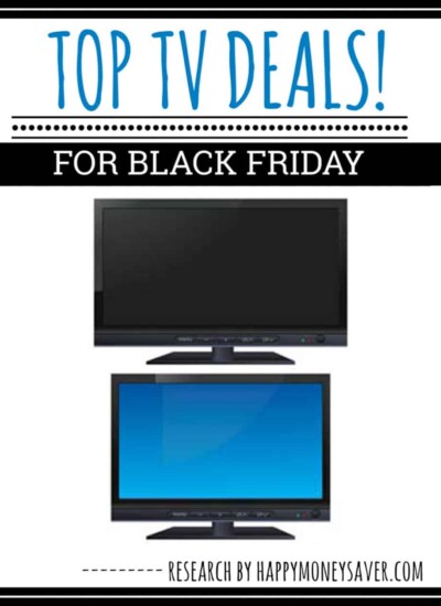 Collage of TVs with text "Top TV Deals! For Black Friday."