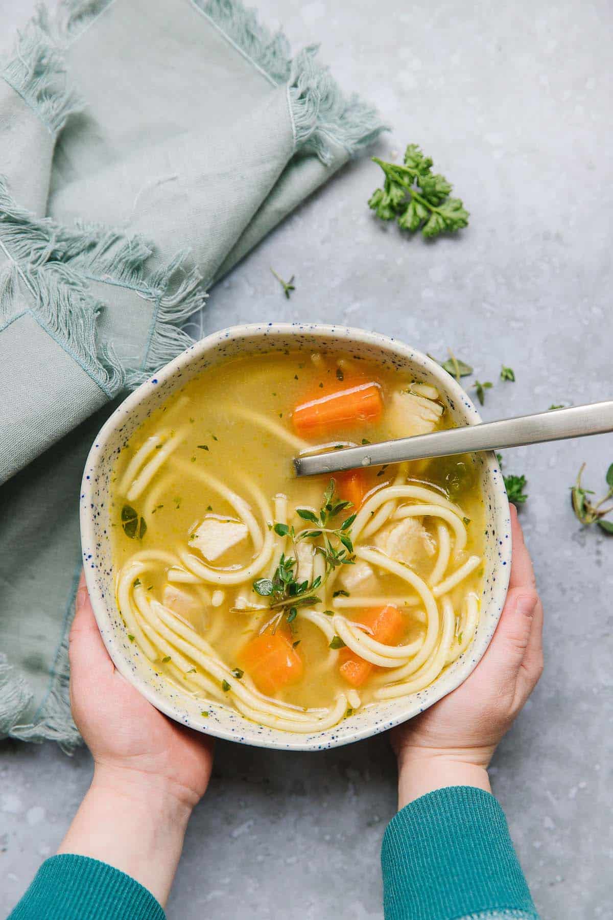 Chicken Noodle Soup Freezer Meal Image