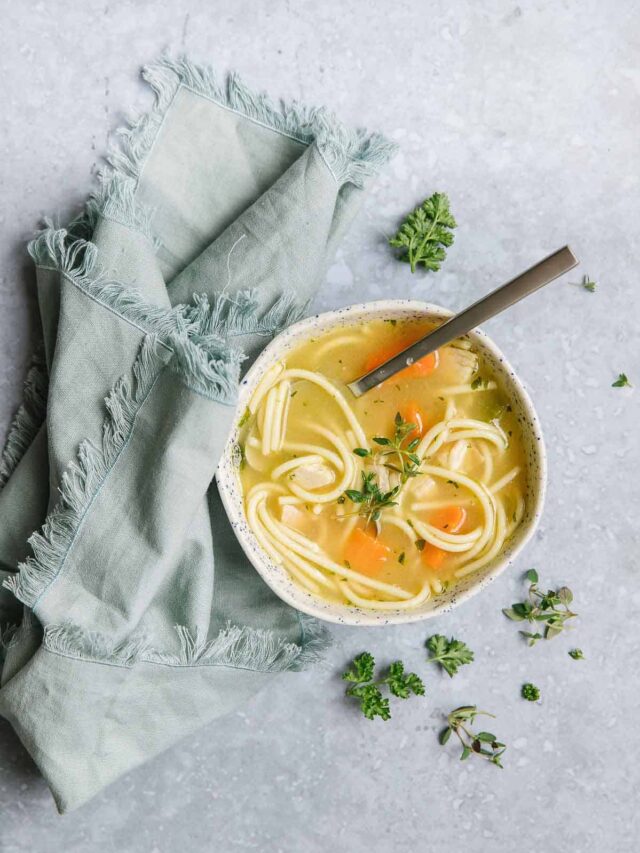Homemade Chicken Noodle Soup Freezer Meal Recipe