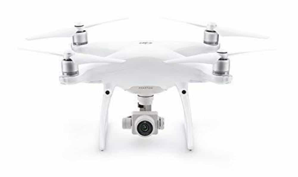 Amazon drone in white.