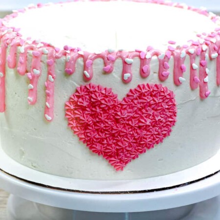 How to Make Valentine’s Day Heart Marble Cake