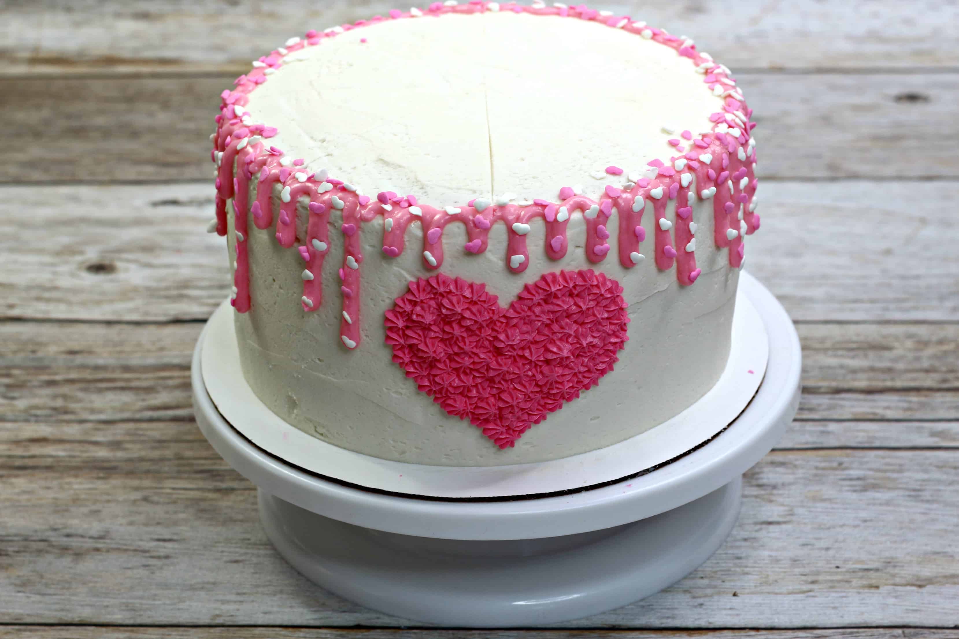 Valentine's Heart Cake Recipe - Happy Money Saver