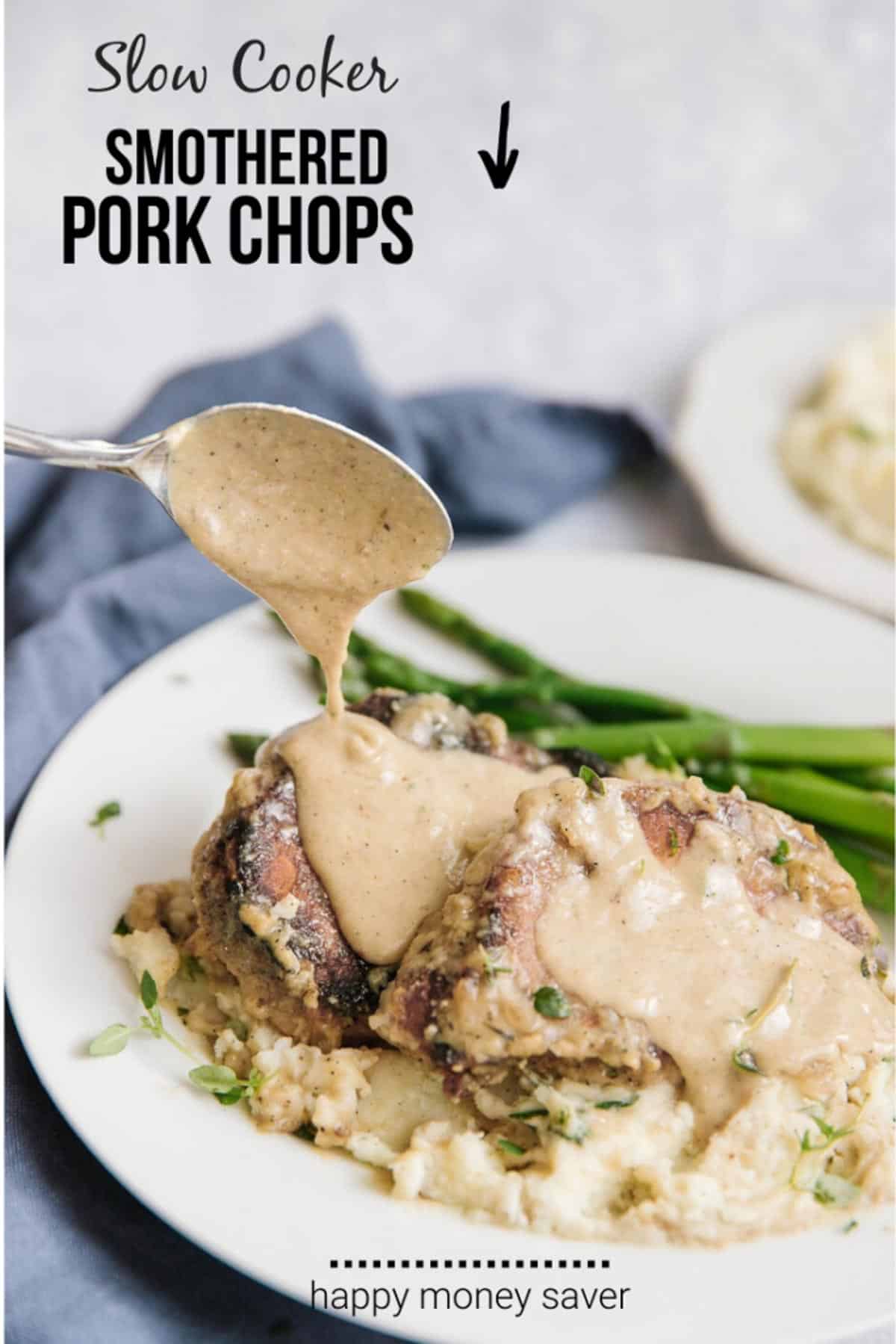 Slow Cooker Smothered Pork Chops - Happy Money Saver