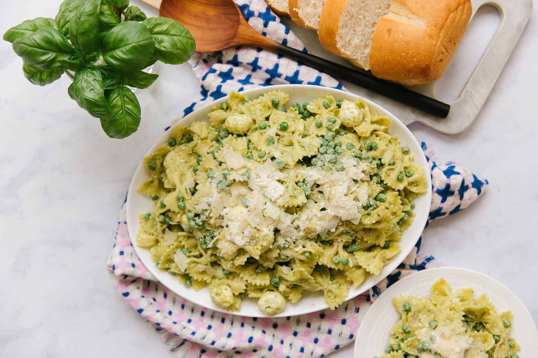 Pesto Pasta Salad (Freezer Friendly!) - Happy Money Saver