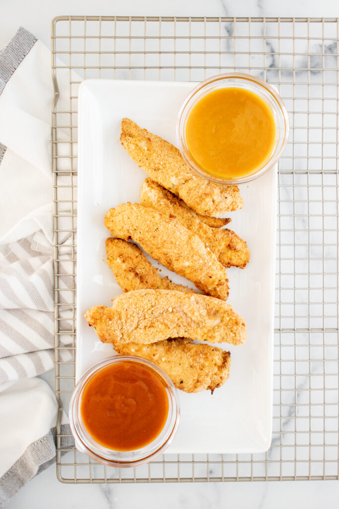 Oven Baked Chicken Strips Meal {Freezer Friendly}